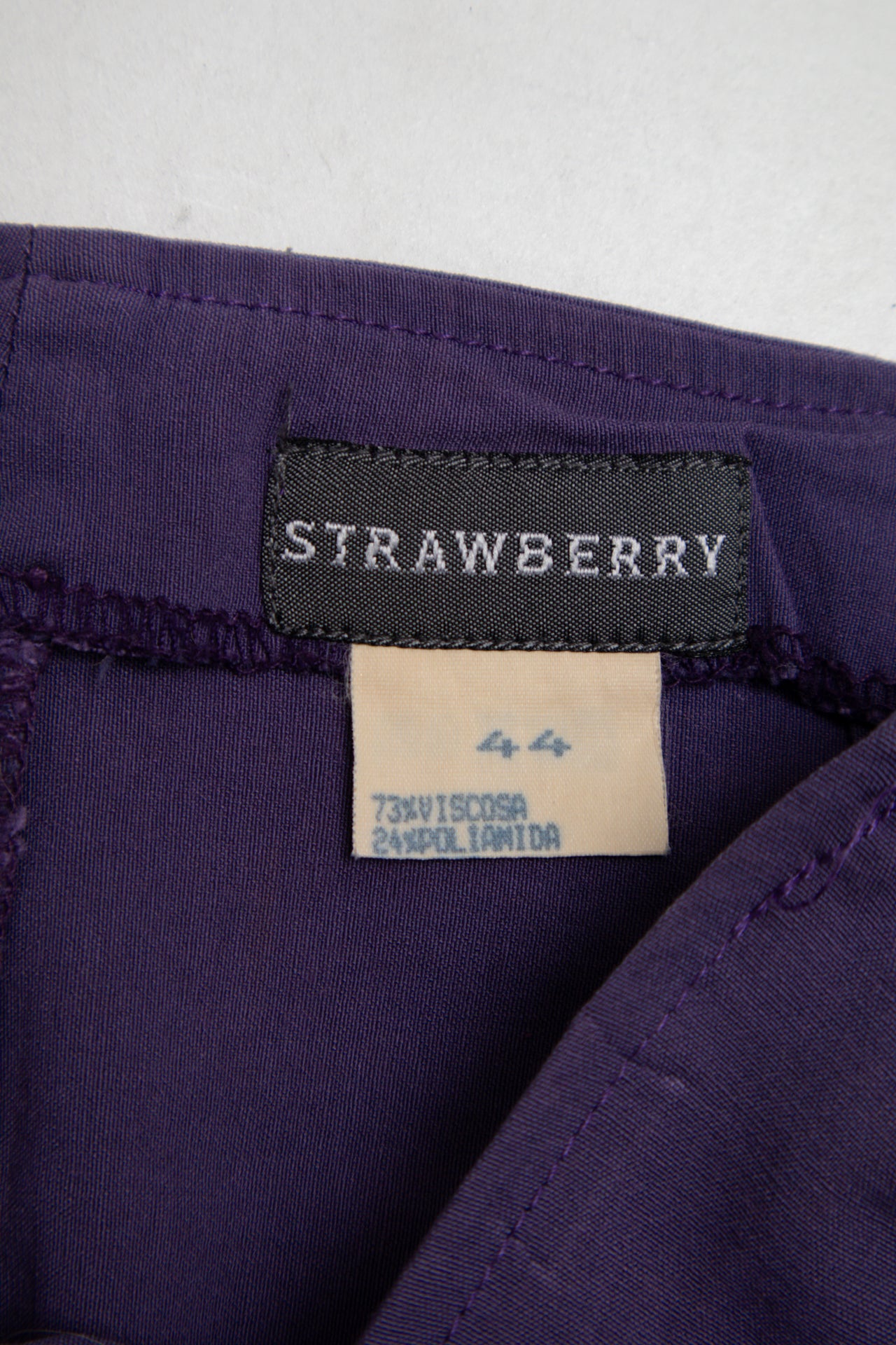 #125 Strawberry Mini Skirt Purple | c. 197 | Size 10