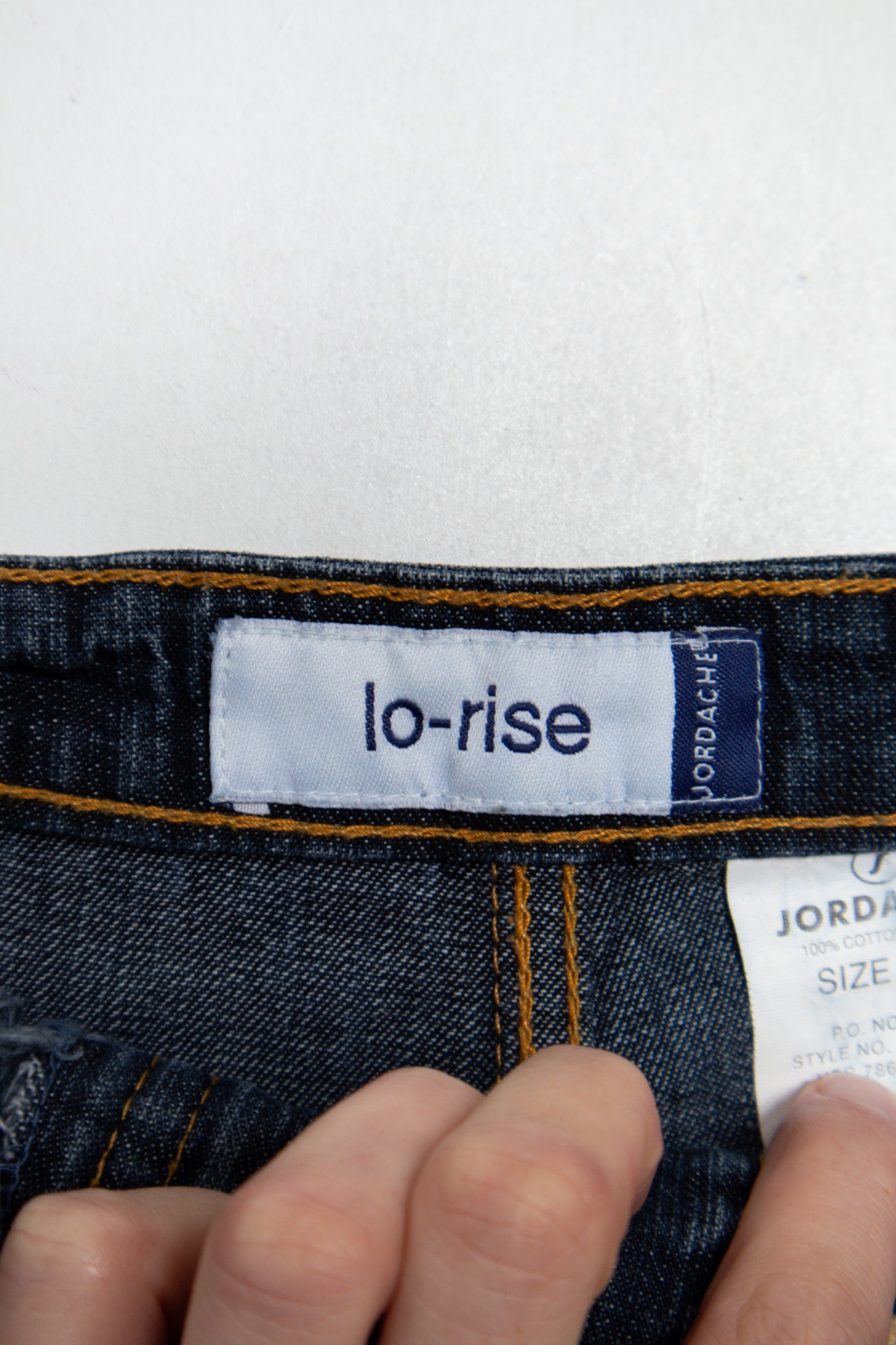 #161 Lo-rise / Jordache Mini Skirt Blue | c. 190 | Size 10