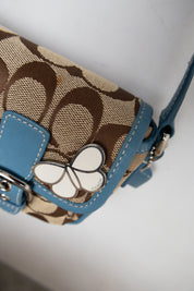 #196 Coach Shoulder Bag Blue | c. 202 | Size