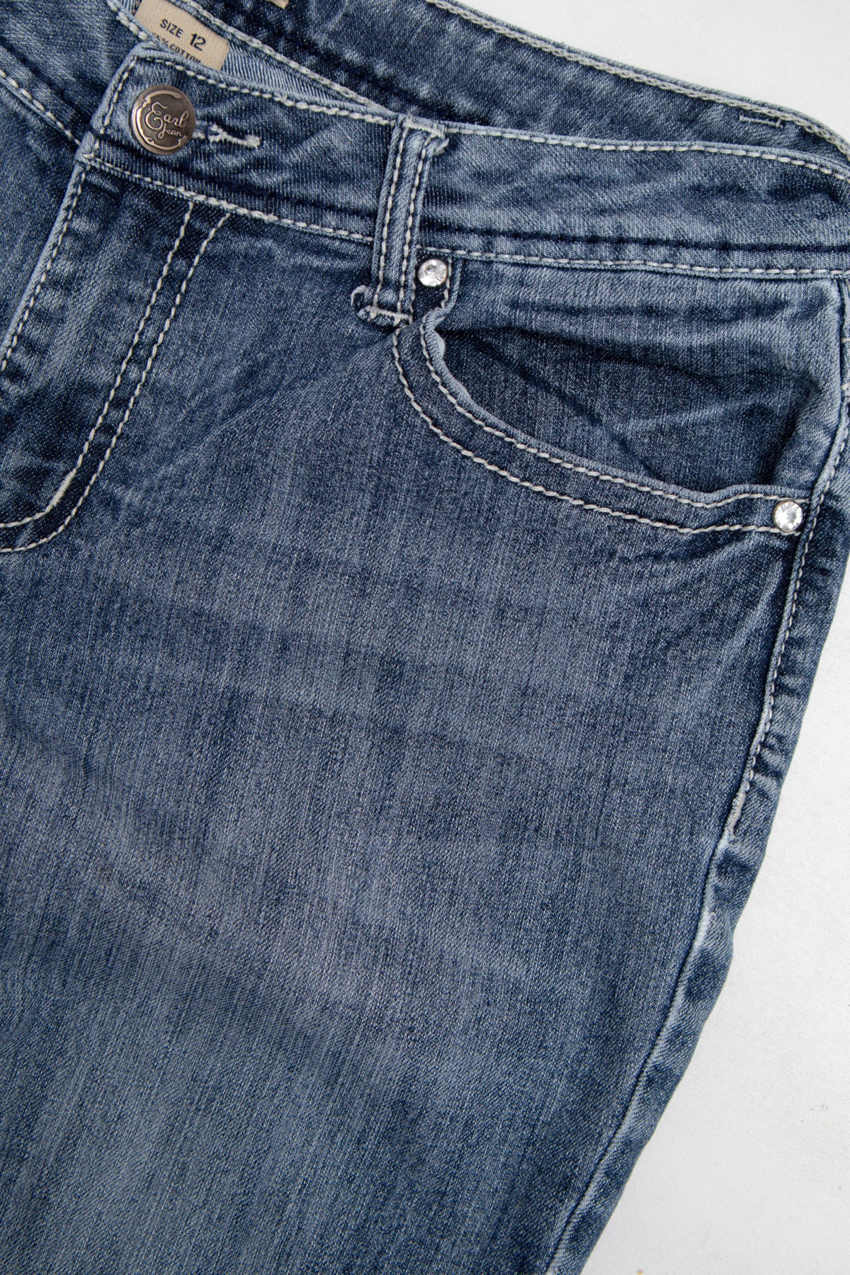 #108 Earl Jean Capris Blue | c. 209 | Size 12