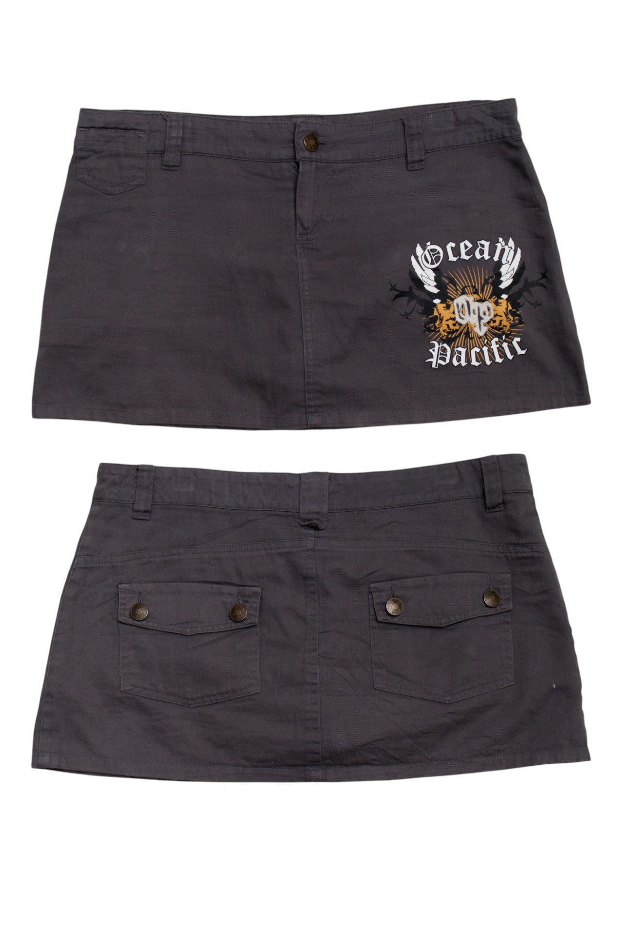 #145 Ocean Pacific Mini Skirt Gray | c. 196 | Size 10