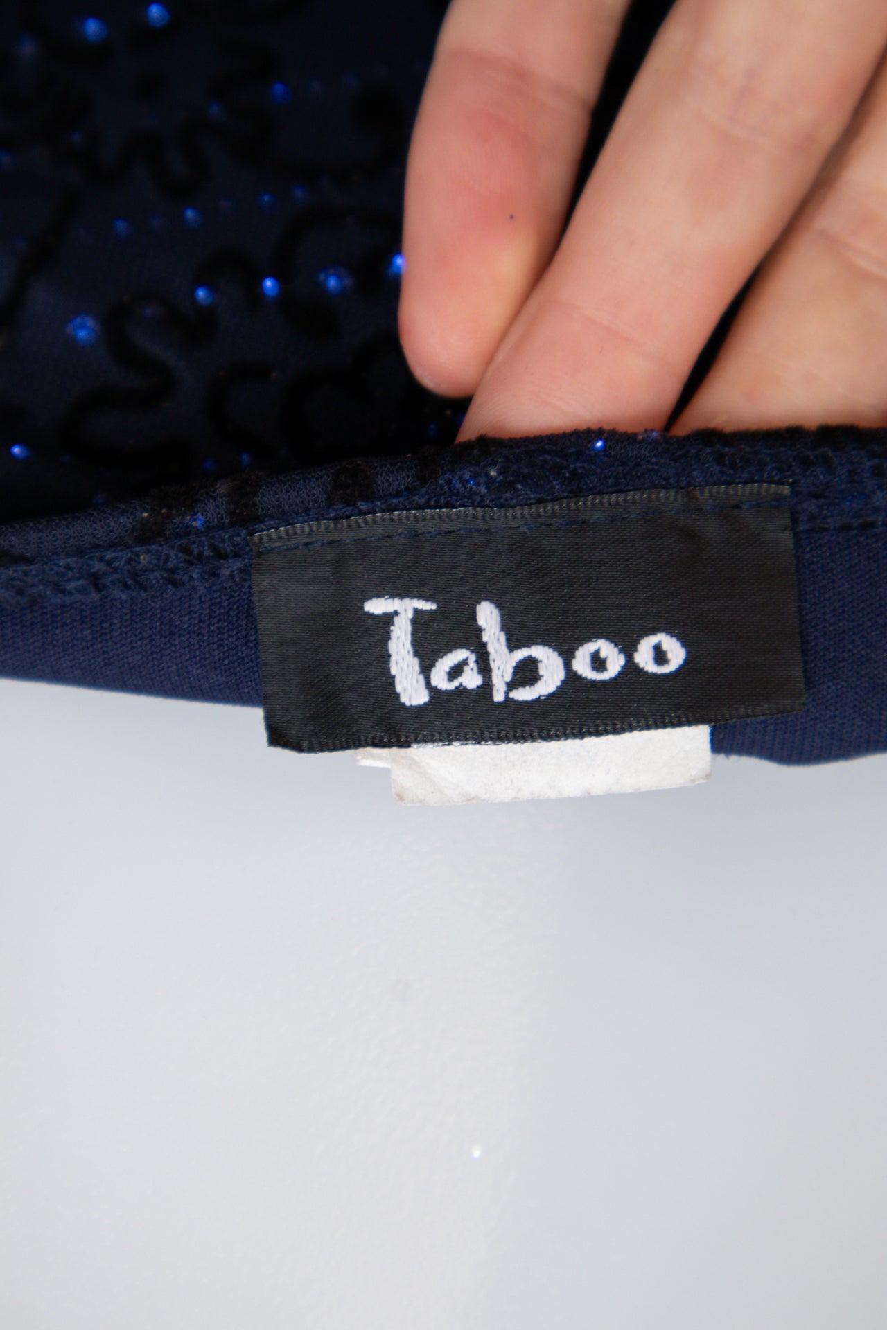 #168 Taboo Dress Navy | c. 205 | Size 8