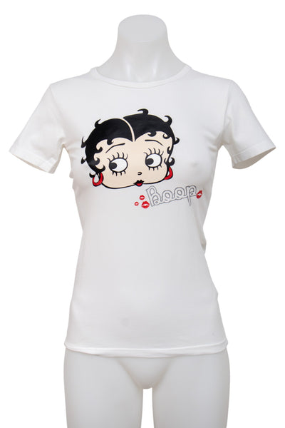 #043 Radio Days T-shirt White | c. 201 | Size 8