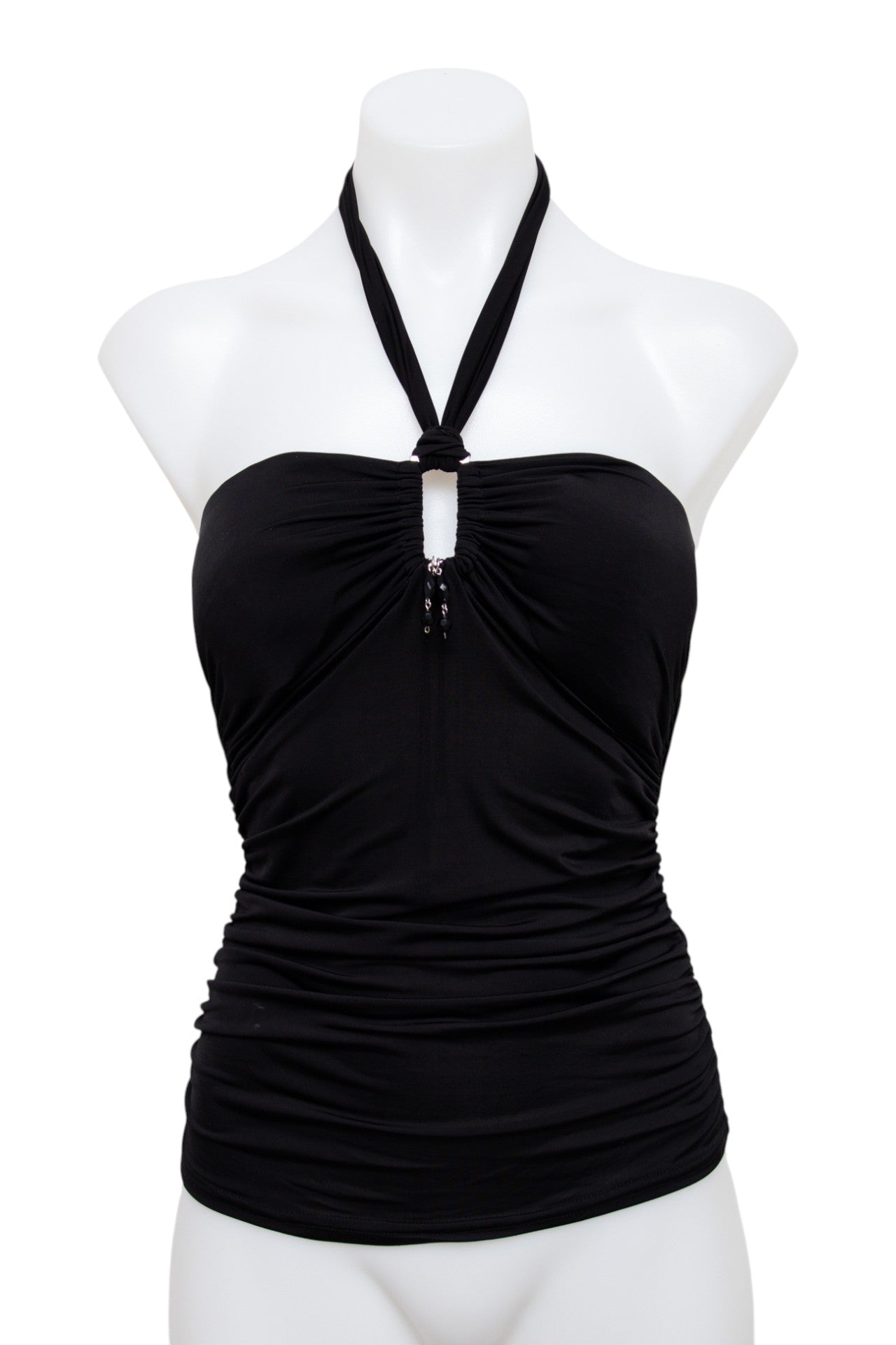 #010 Jennyfer Halter Top Black | c. 203 | Size 6