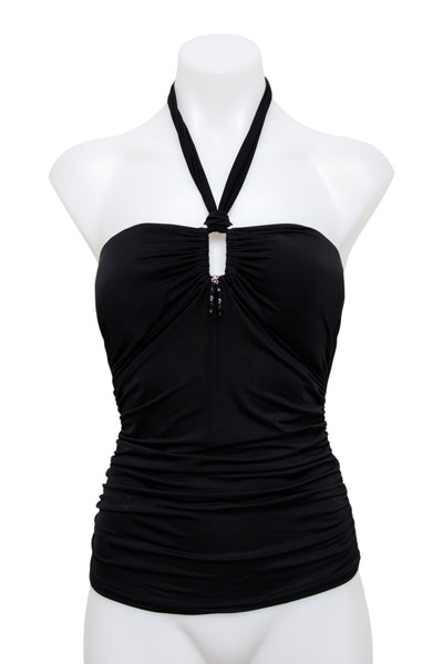 #010 Jennyfer Halter Top Black | c. 203 | Size 6