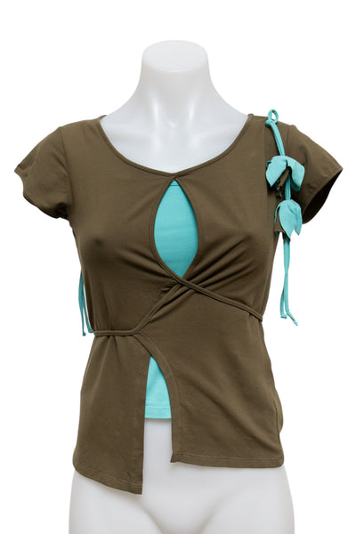 #12 Cop.copine T-shirt Brown | c. 186 | Size 10