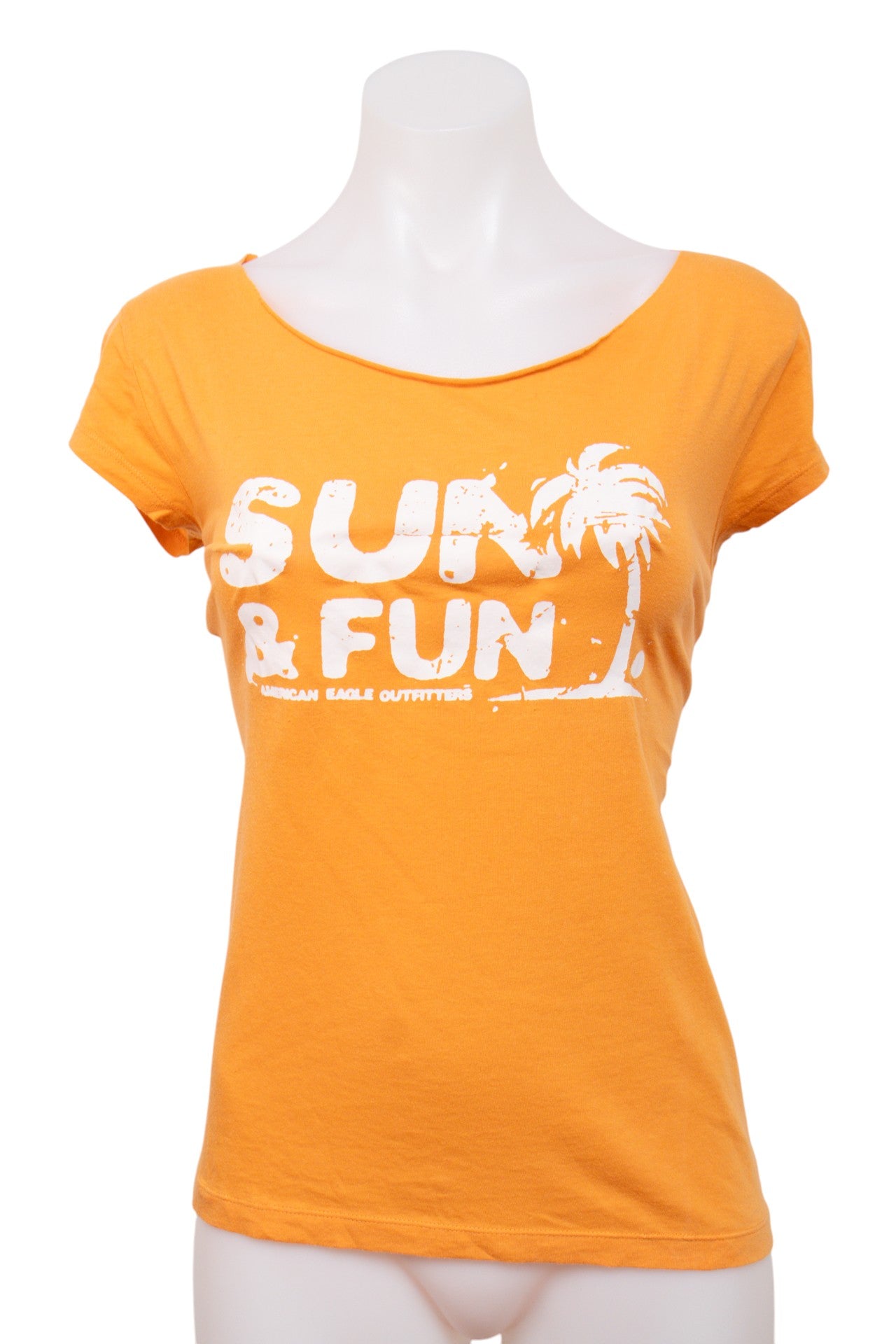 #159 American Eagle Outfitters T-shirt Orange | c. 206 | Size 8