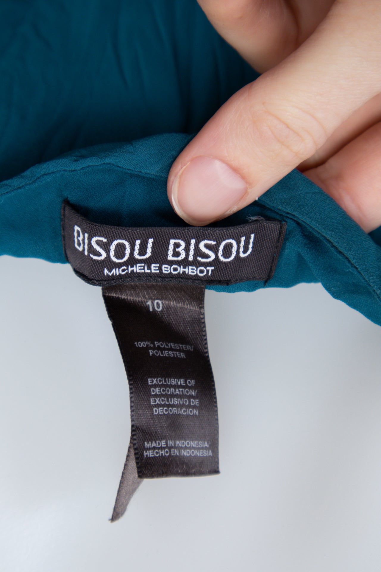 #031 Bisou Bisou Michele Bohbot Cami Top Blue | c. 200 | Size 10
