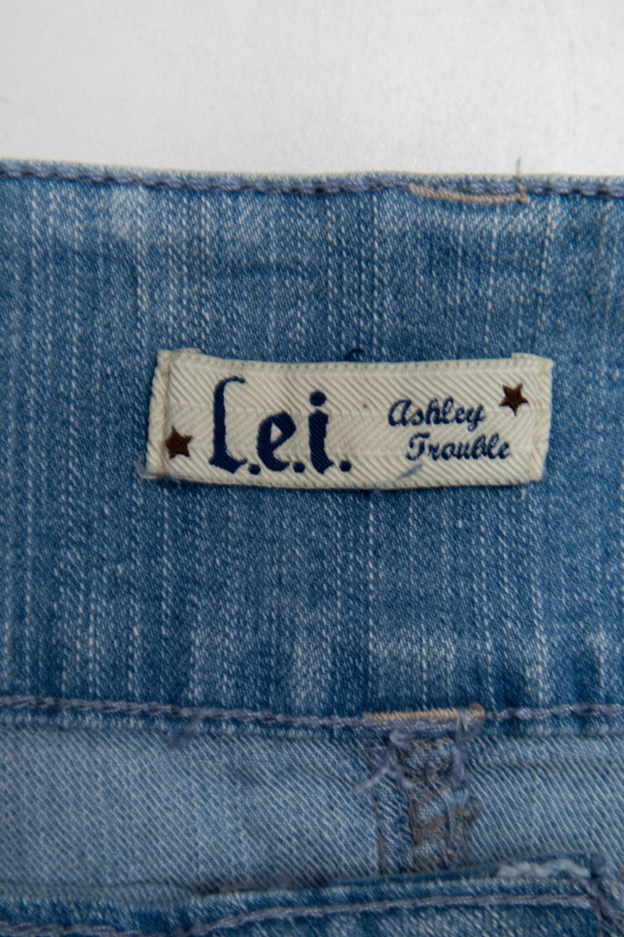 #163 Lei Denim Mini Skirt Blue | c. 190 | Size 8