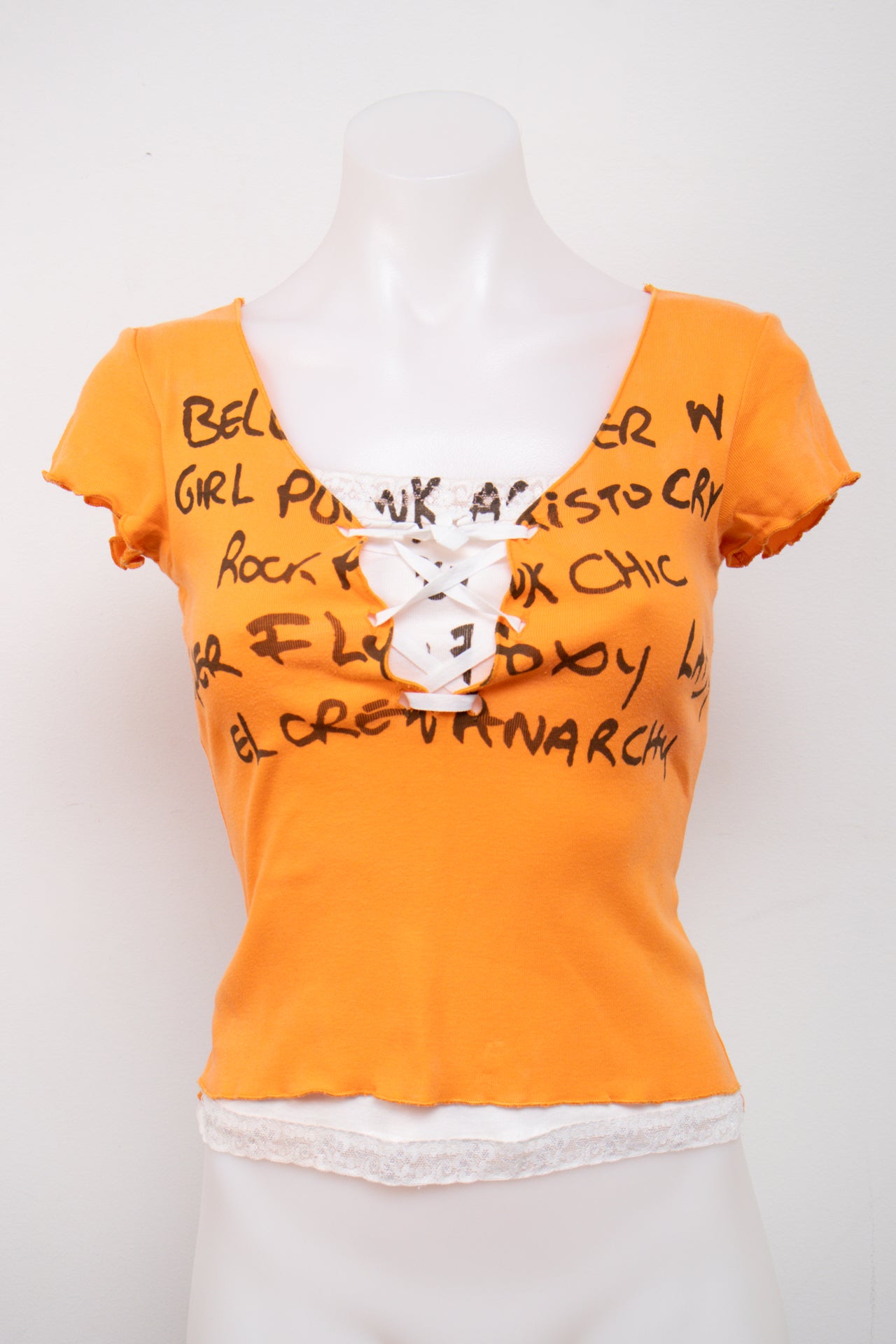 #158 Kiabi Woman Cami Top Orange | c. 206 | Size 8