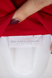 #048 New York & Company Long Sleeve Red | c. 213 | Size 8
