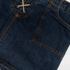 #161 Lo-rise / Jordache Mini Skirt Blue | c. 190 | Size 10