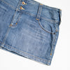 #076 X2 Denim Laboratory Mini Skirt Blue | c. 203 | Size 12