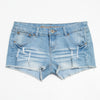 #172 Blue Asphalt Denim Shorts Blue | c. 203 | Size 8