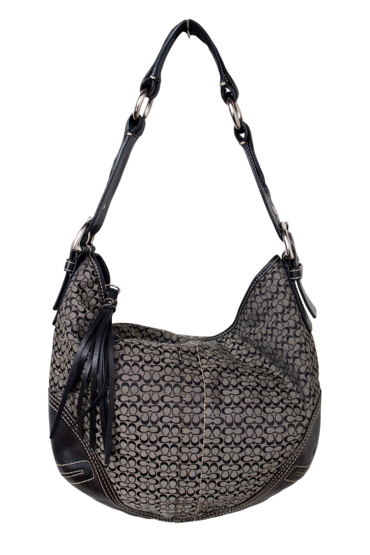 #198 Coach Shoulder Bag Black | c. 198 | Size