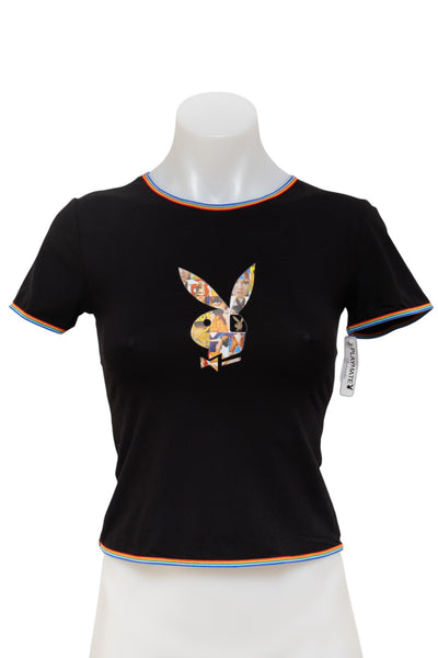 #20 Playmate Intimates T-shirt Black | c. 185 | Size 10