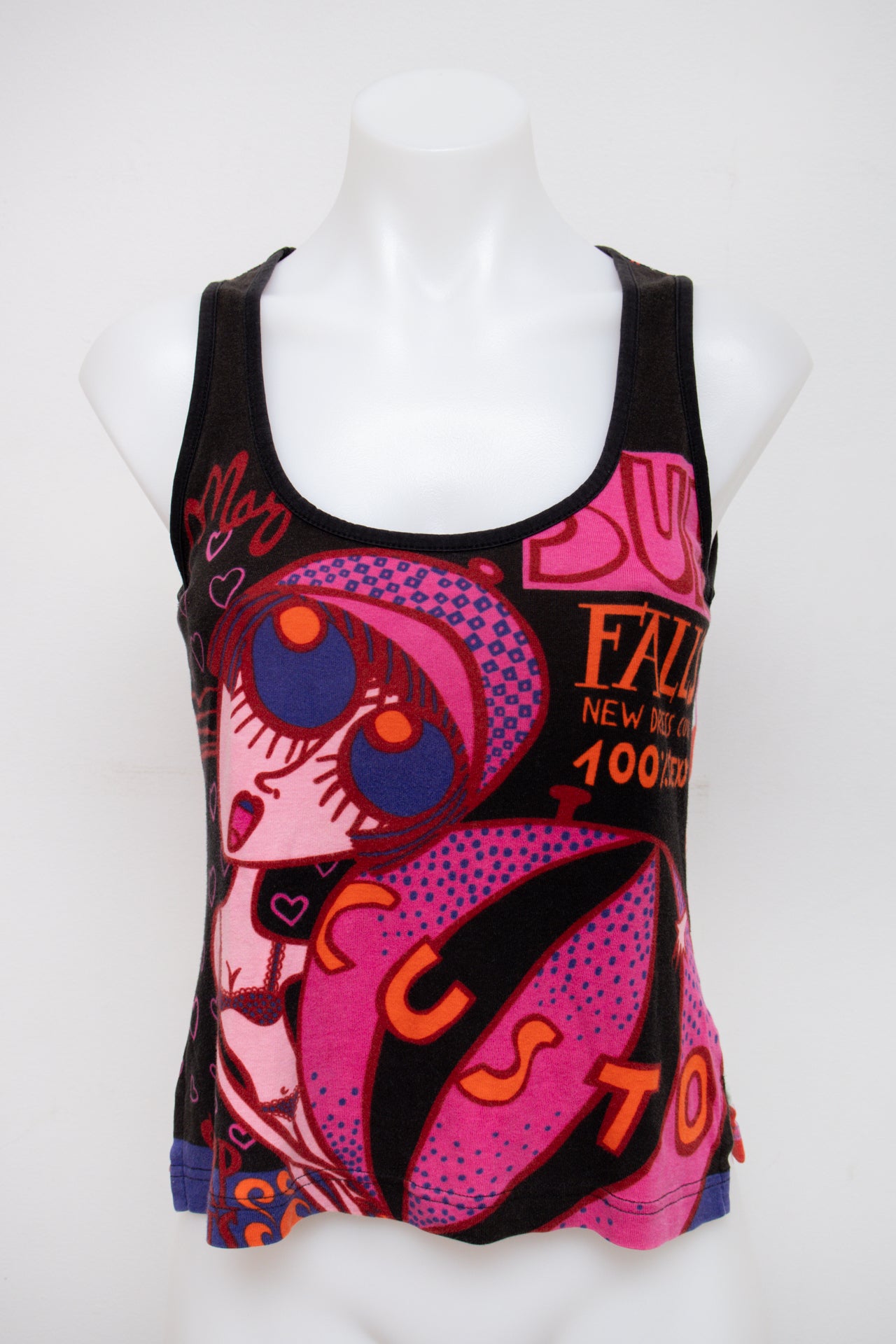 #08 Custo Barcelona Tank Top Black | c. 197 | Size 8
