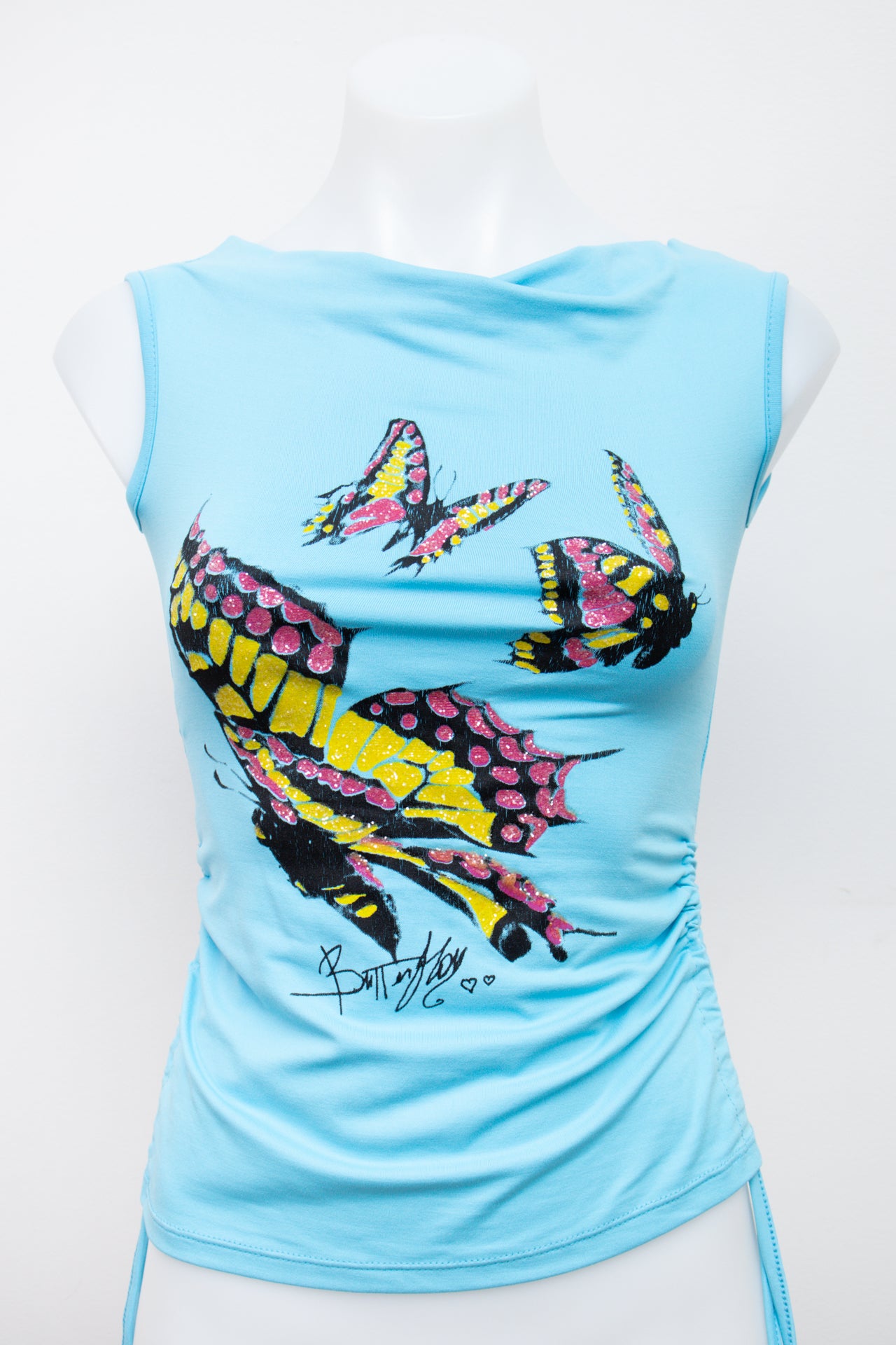 #60 Butterfly Cami Top Blue | c. 198 | Size 8
