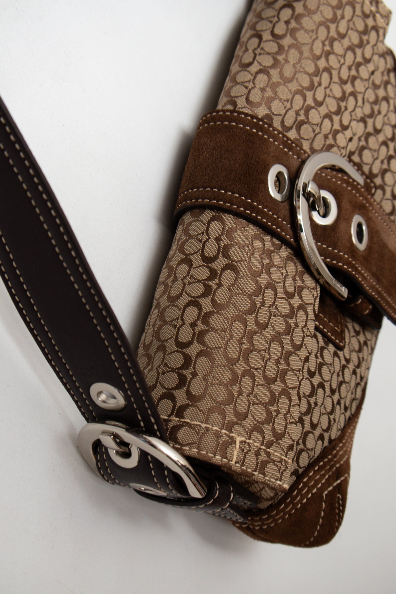 #154 Coach Shoulder Bag Brown | c. 187 | Size