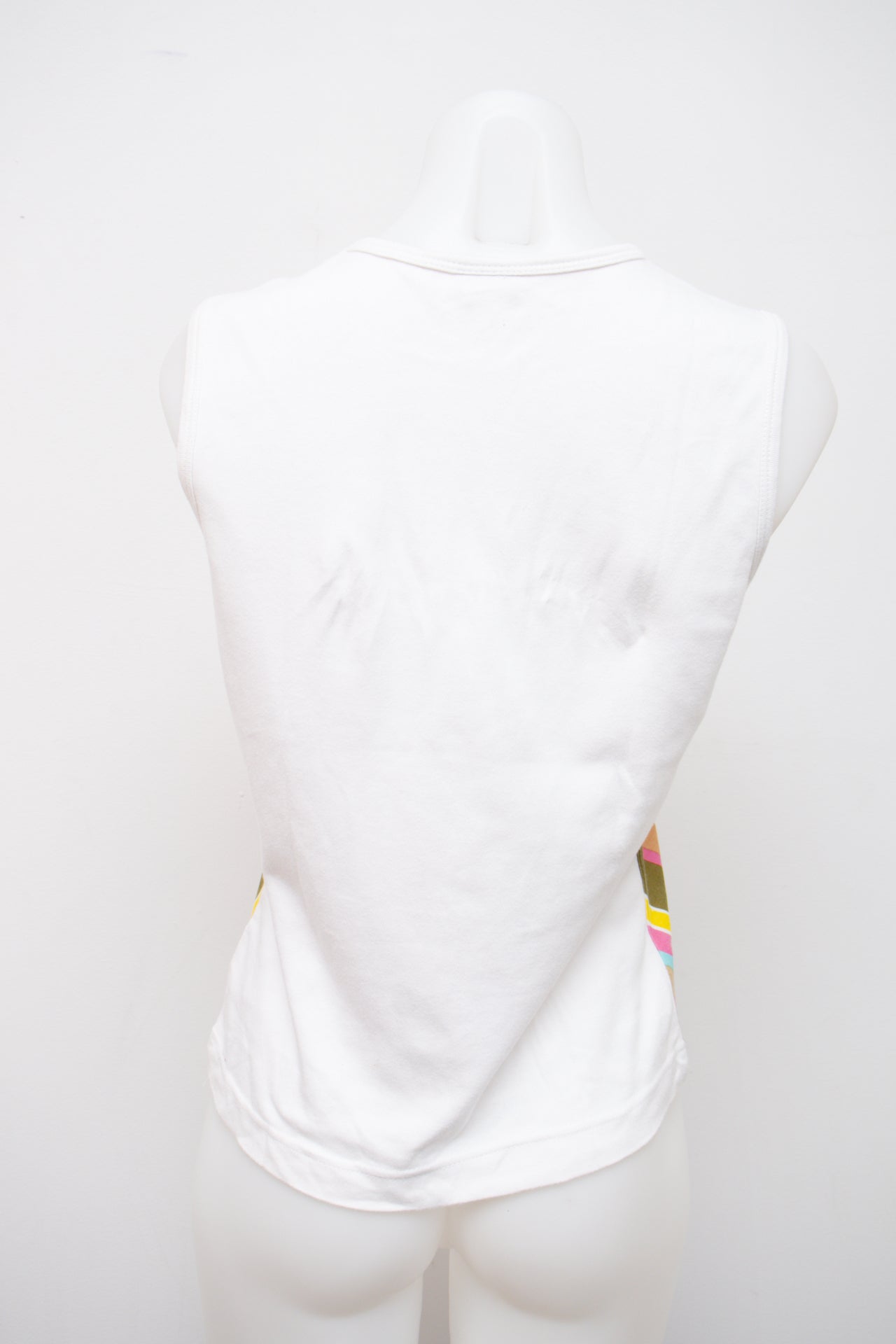 #084 Rainbow Collection Tank Top White | c. 202 | Size 8