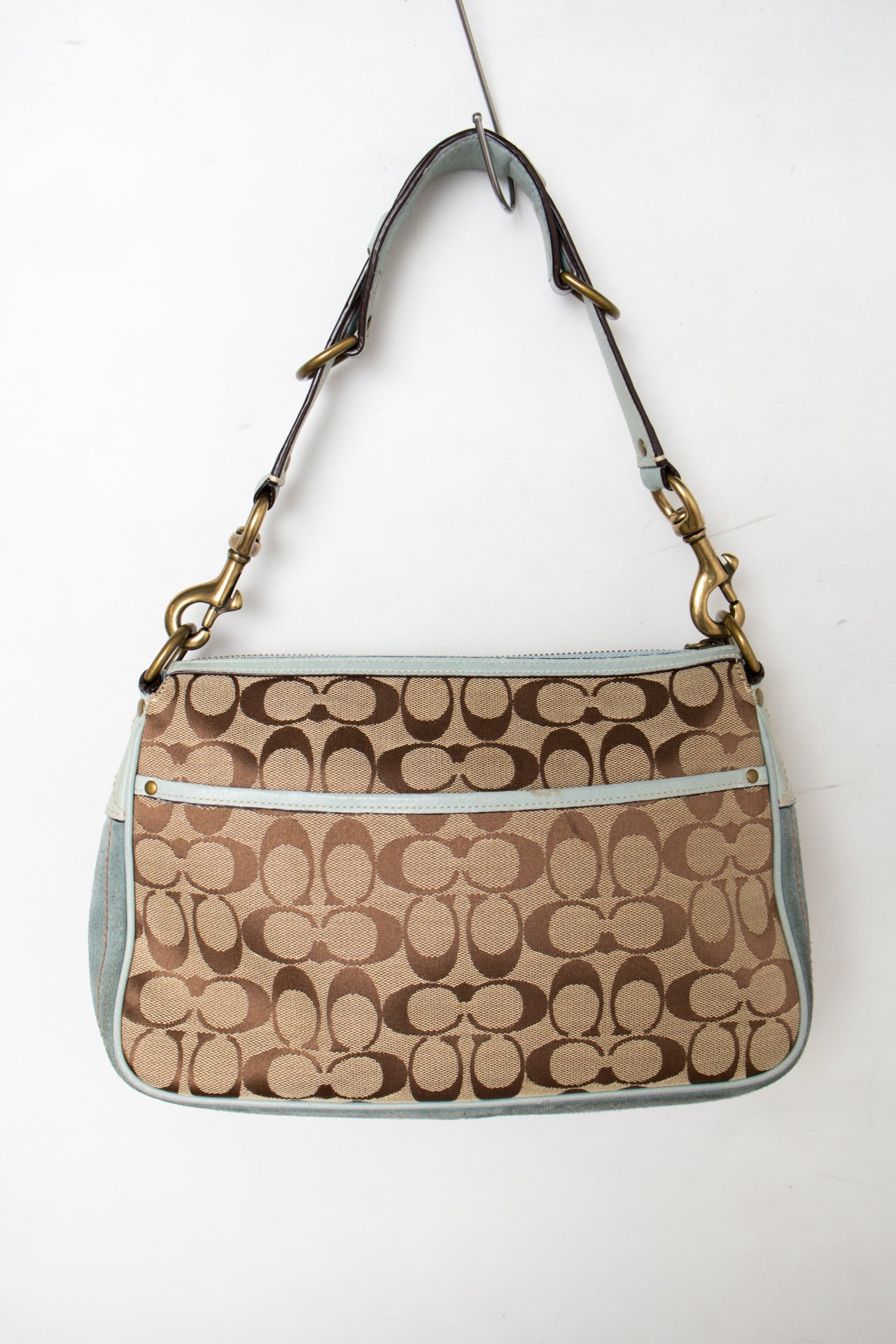 #147 Coach Shoulder Bag Blue | c. 184 | Size