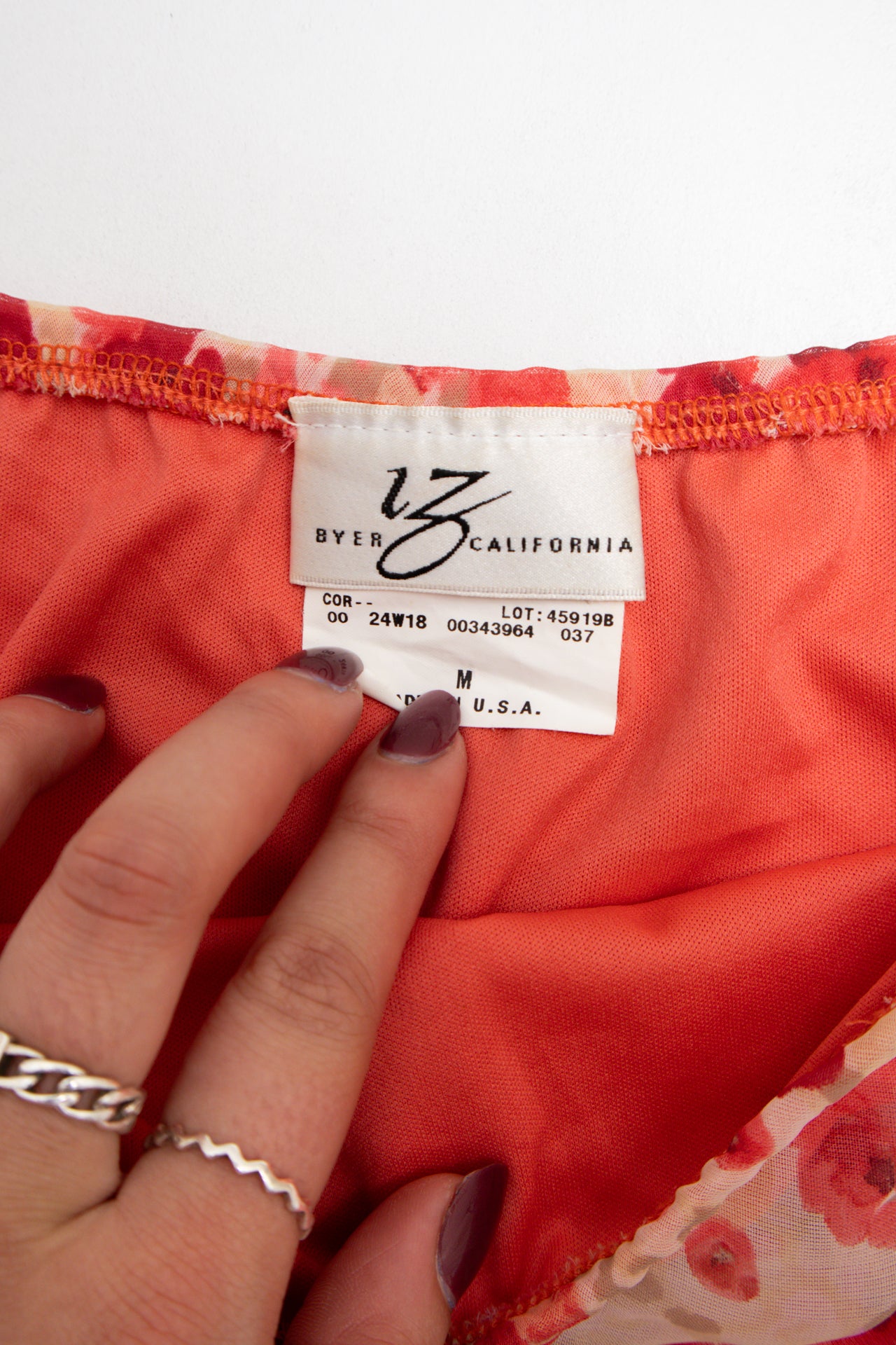 #106 Byer California Long Skirt Red | c. 213 | Size 6