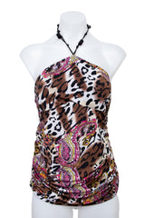 #056 Love Change Halter Top Brown | c. 200 | Size 8