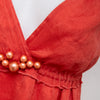 #100 Florae Cami Top Red | c. 194 | Size 8