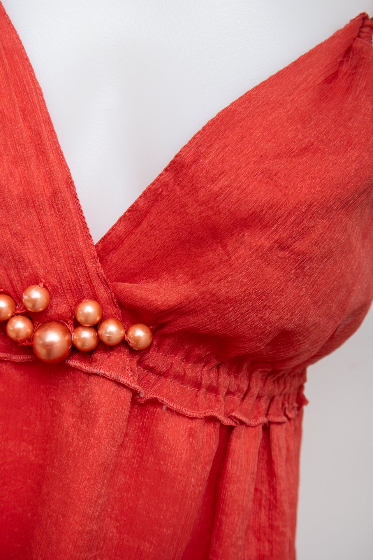 #100 Florae Cami Top Red | c. 194 | Size 8