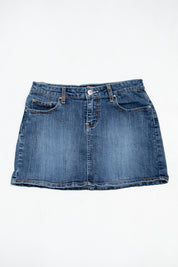 #206 Bumblegum Denim Mini Skirt Blue | c. 199 | Size 8