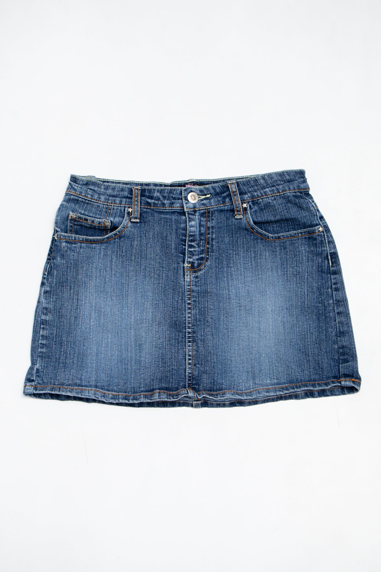 #206 Bumblegum Denim Mini Skirt Blue | c. 199 | Size 8