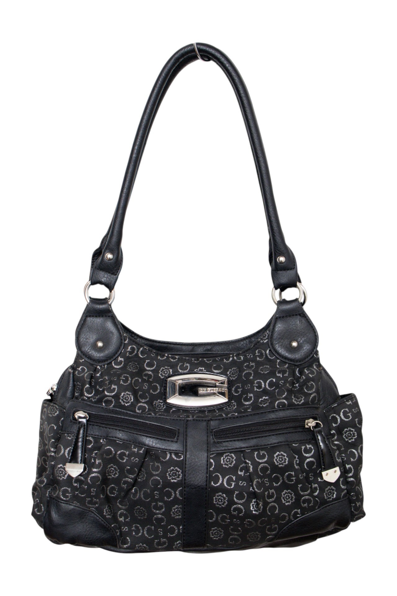 #177 By Gussaci Shoulder Bag Black | c. 206 | Size
