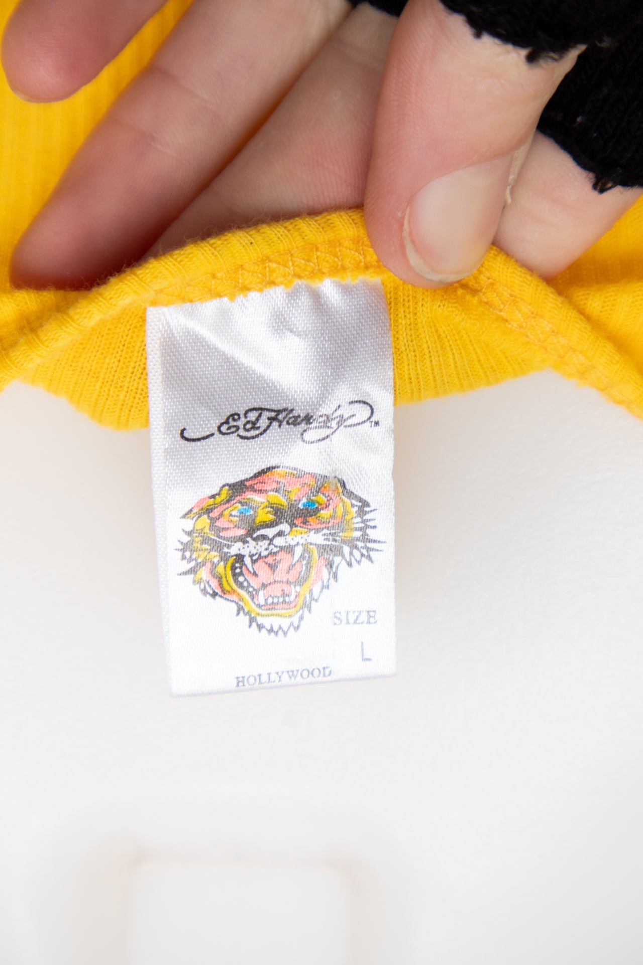 #49 Ed Hardy Tank Top Yellow | c. 193 | Size 10