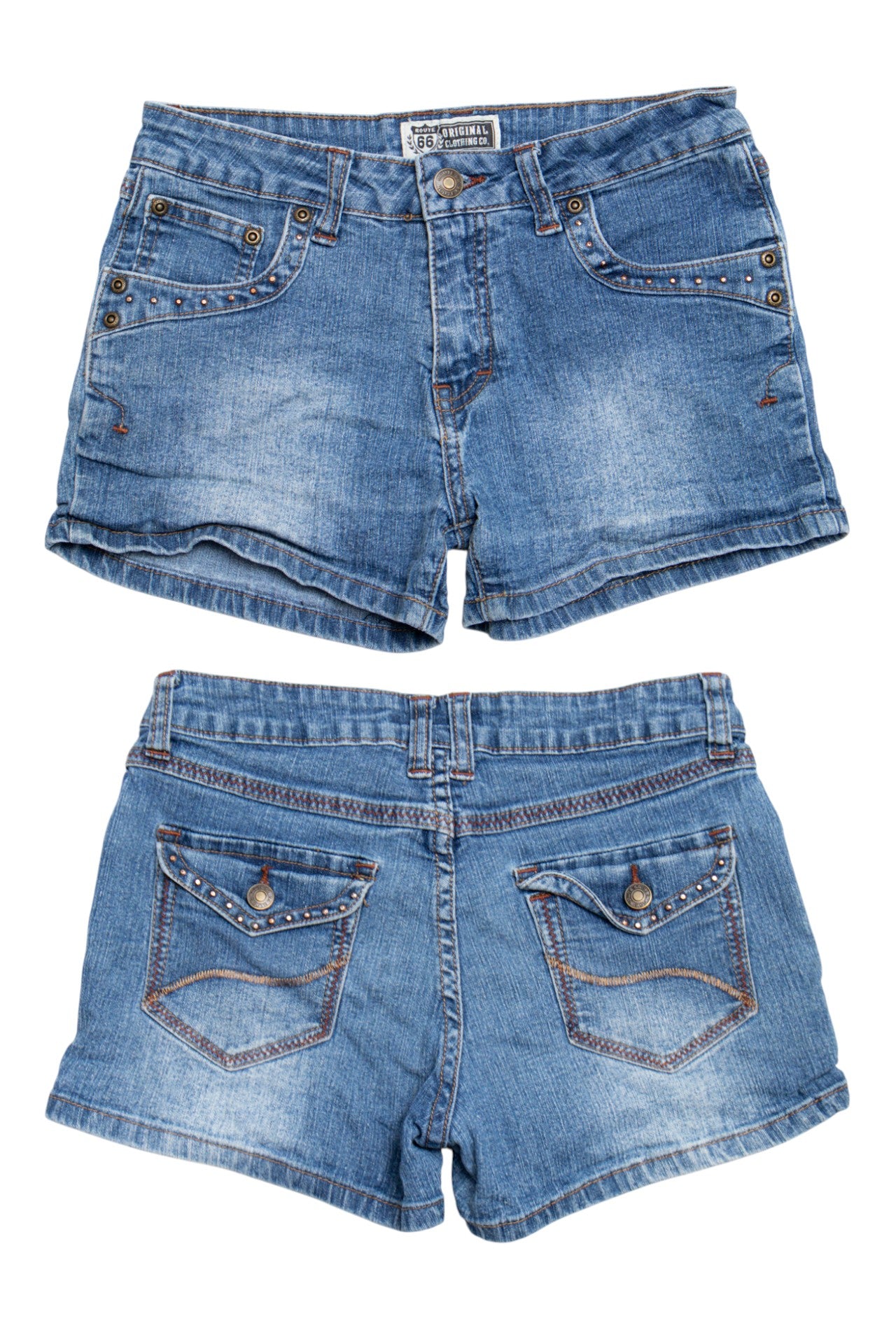 #135 Route 66 Shorts Blue | c. 202 | Size 8