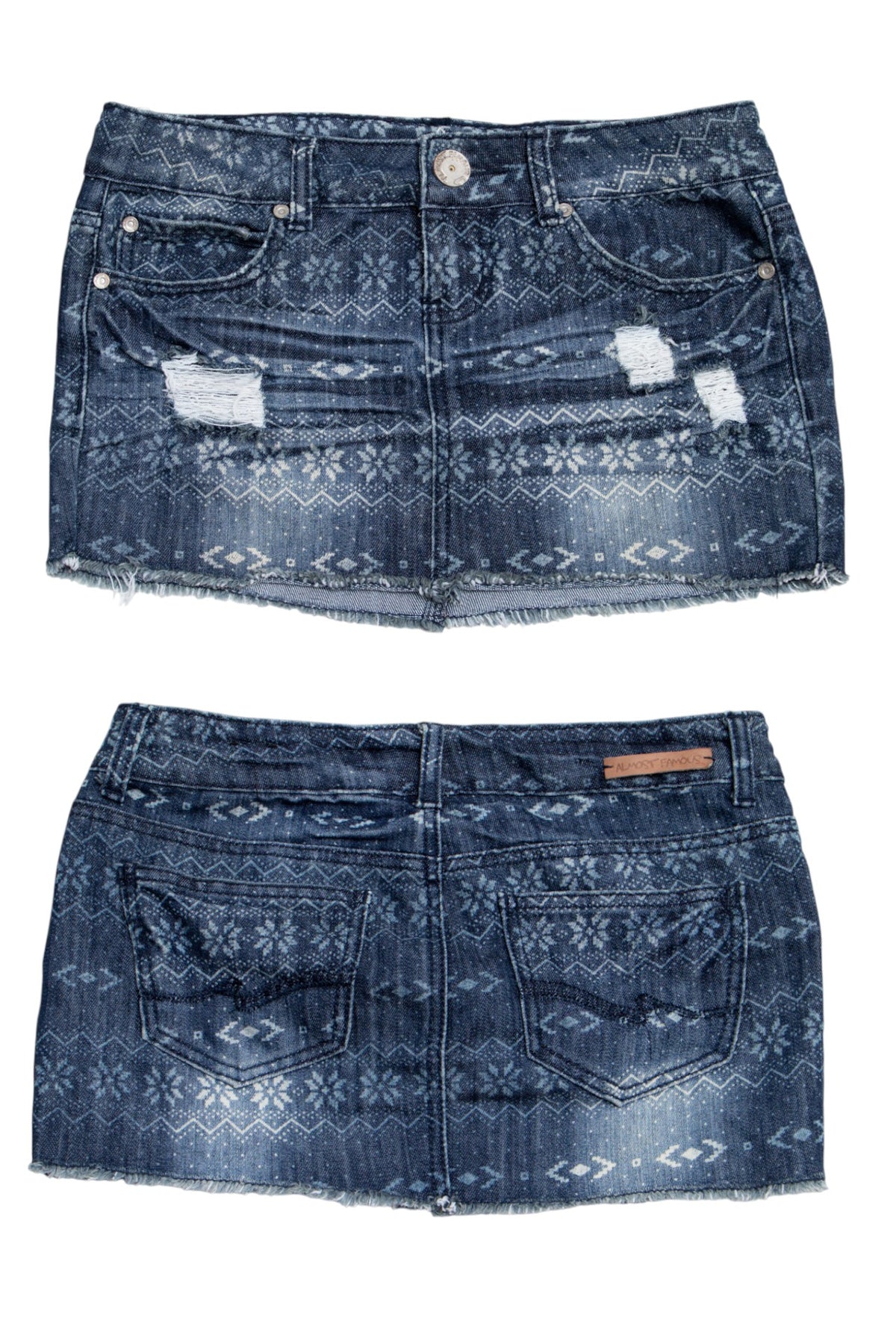 #153 Almost Famous Mini Skirt Blue | c. 209 | Size 8
