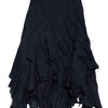 #129 Willi Smith Skirt Black | c. 193 | Size 8