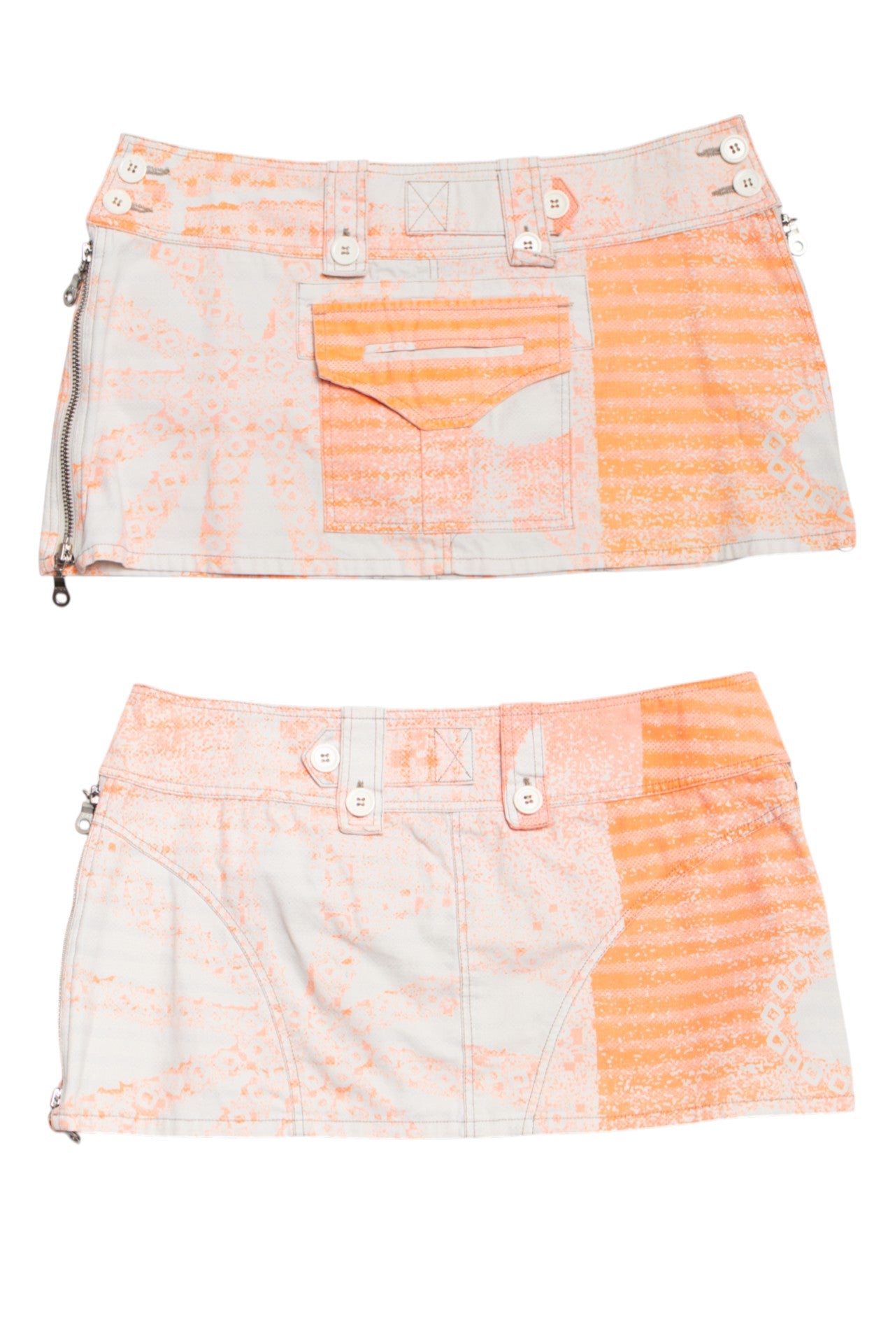 #132 Custo Barcelona Mini Skirt Orange | c. | Size 10