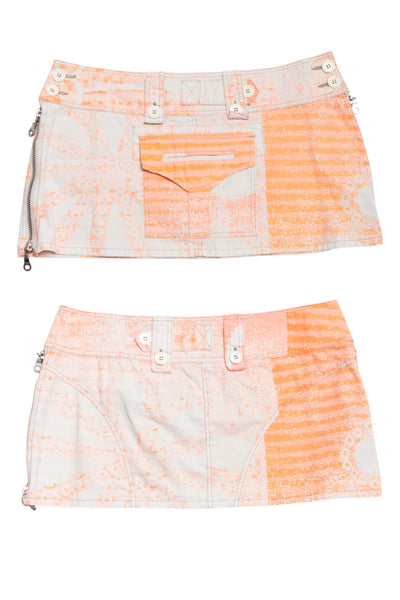 #132 Custo Barcelona Mini Skirt Orange | c. | Size 10