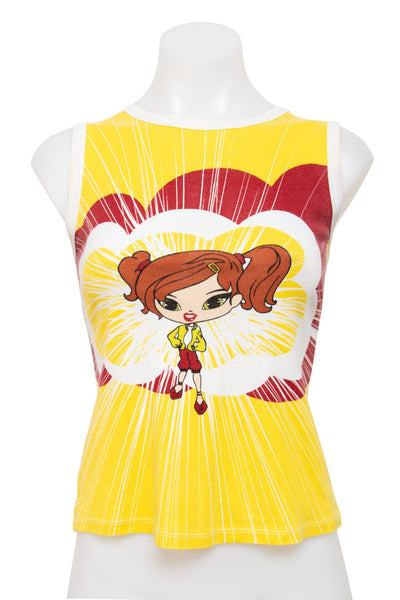 #087 Zara Trf T-shirt Yellow | c. 208 | Size 10/12