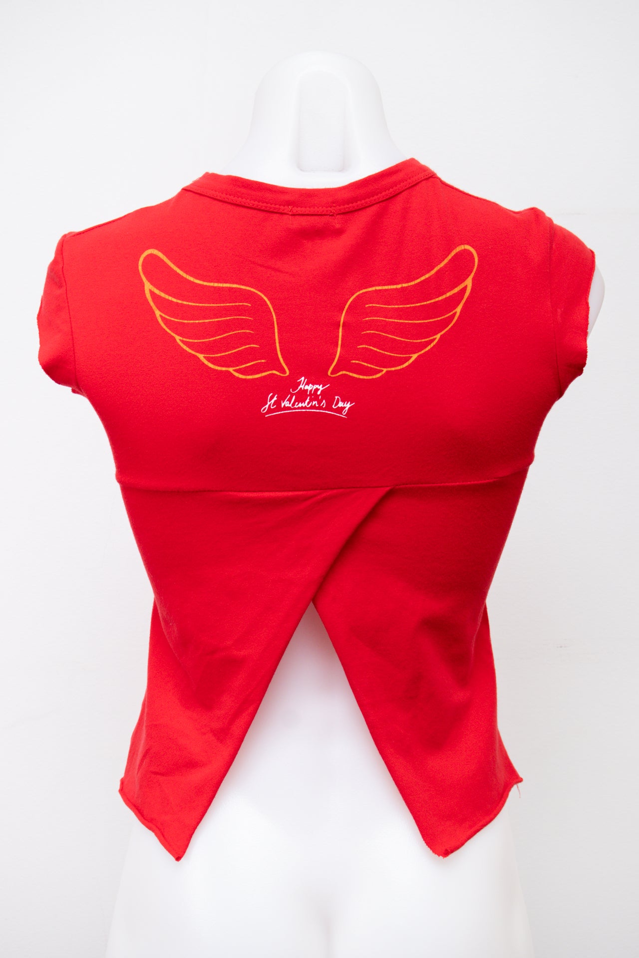 #75 Bershka Trends T-shirt Red | c. 198 | Size 8