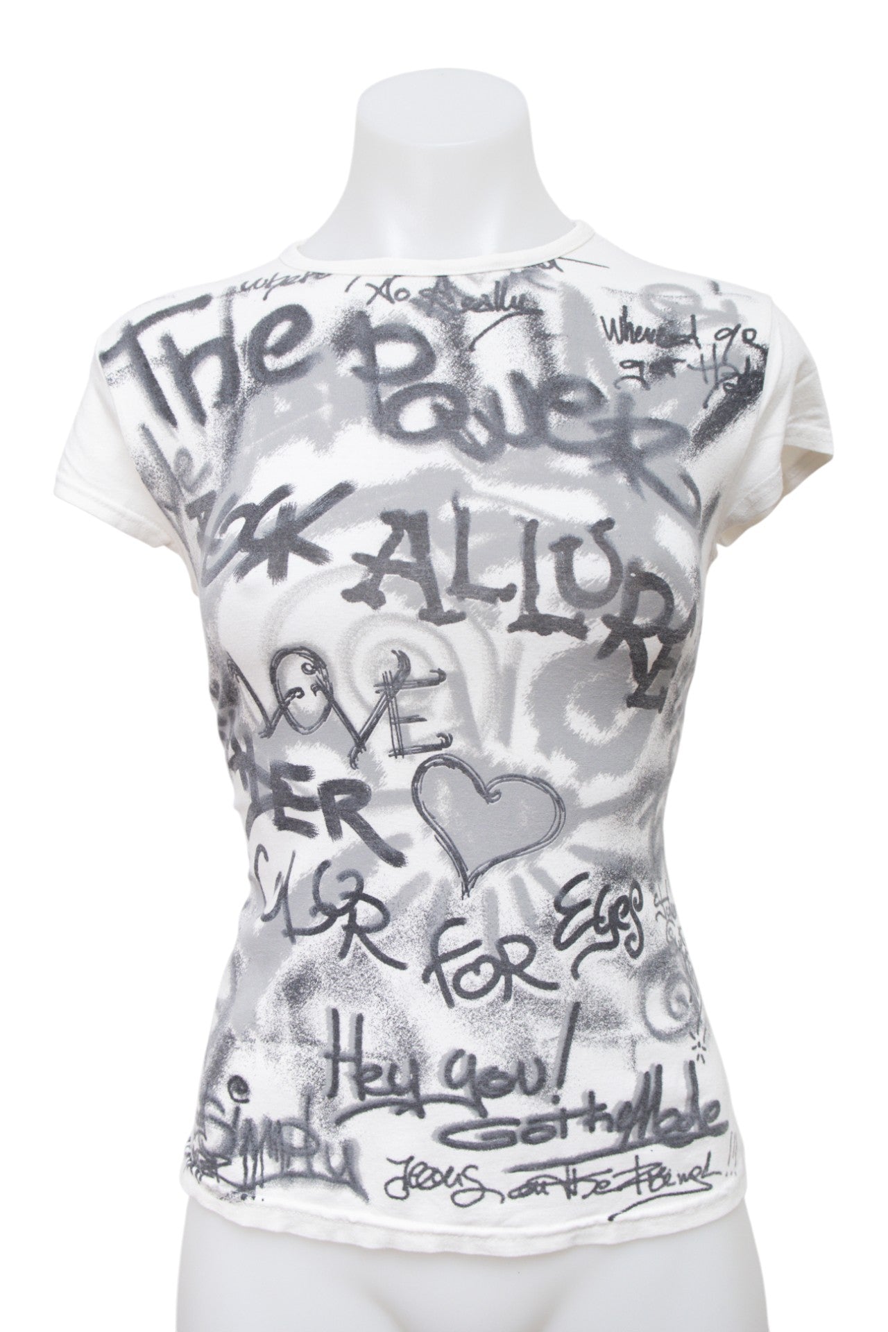 #66 Spot T-shirt White | c. 198 | Size 8