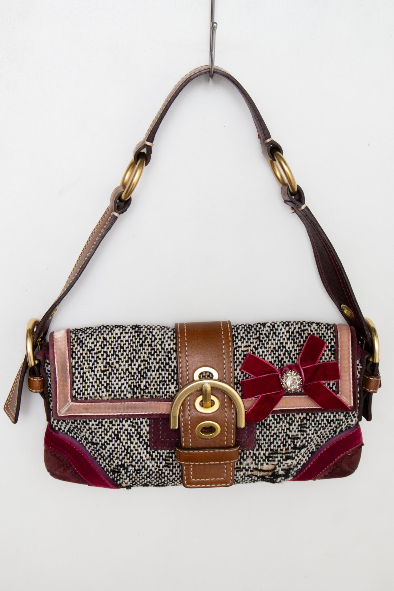 #163 Coach Shoulder Bag Brown | c. 187 | Size
