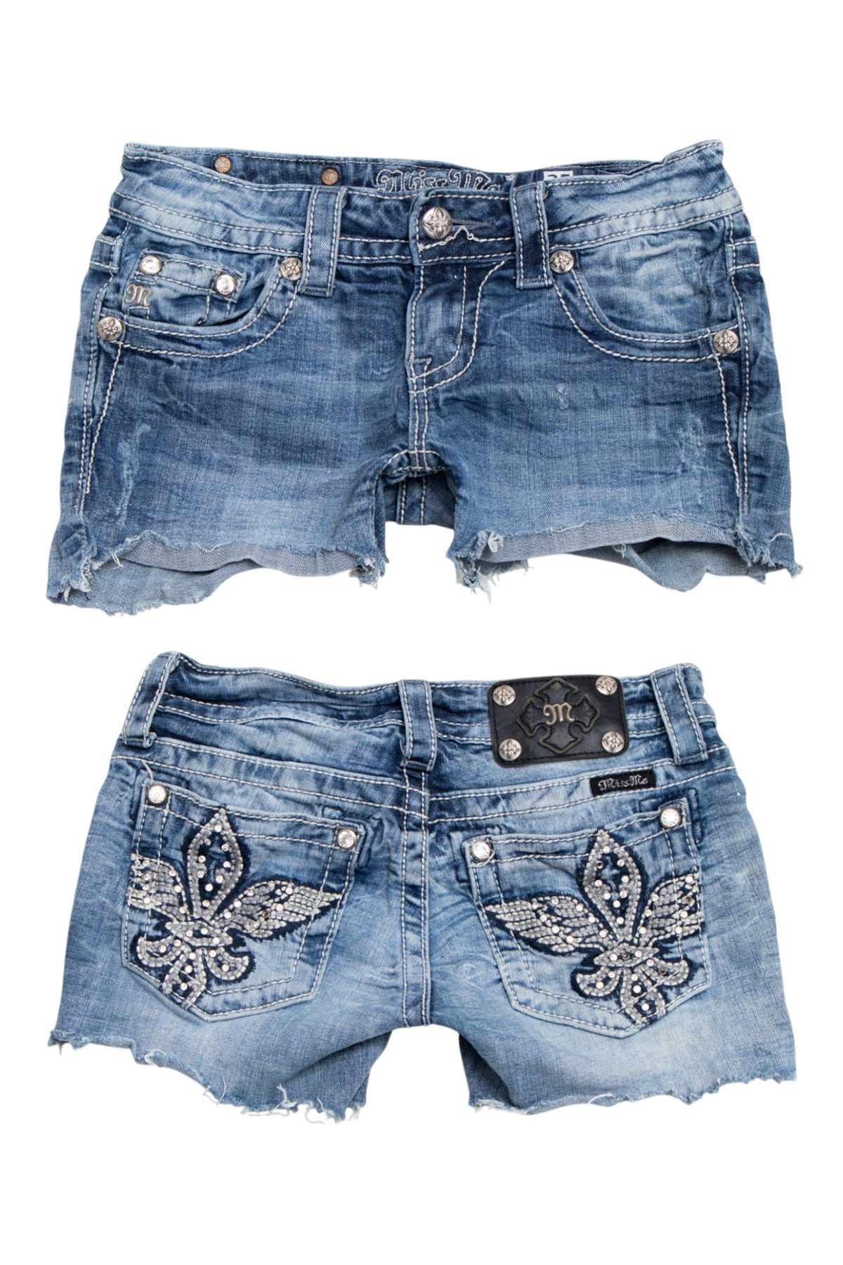 #185 Miss Me Booty Short Blue | c. 209 | Size 6