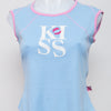 #081 Deadstock Top Girl T-shirt Blue | c. | Size 10/12