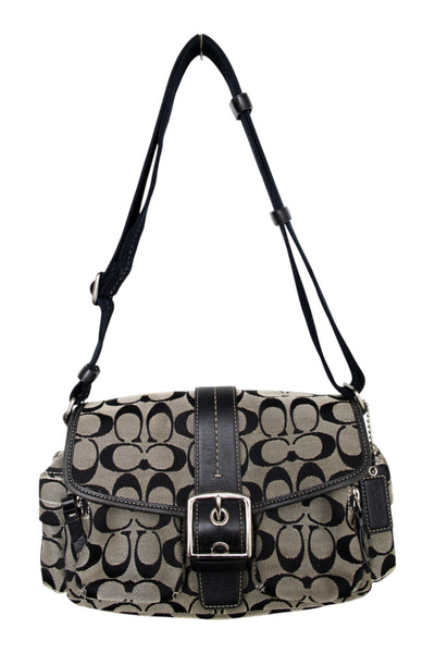 #197 Coach Shoulder Bag Black | c. 202 | Size