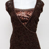 #46 Ax Paris Cami Top Brown | c. 194 | Size 10/12