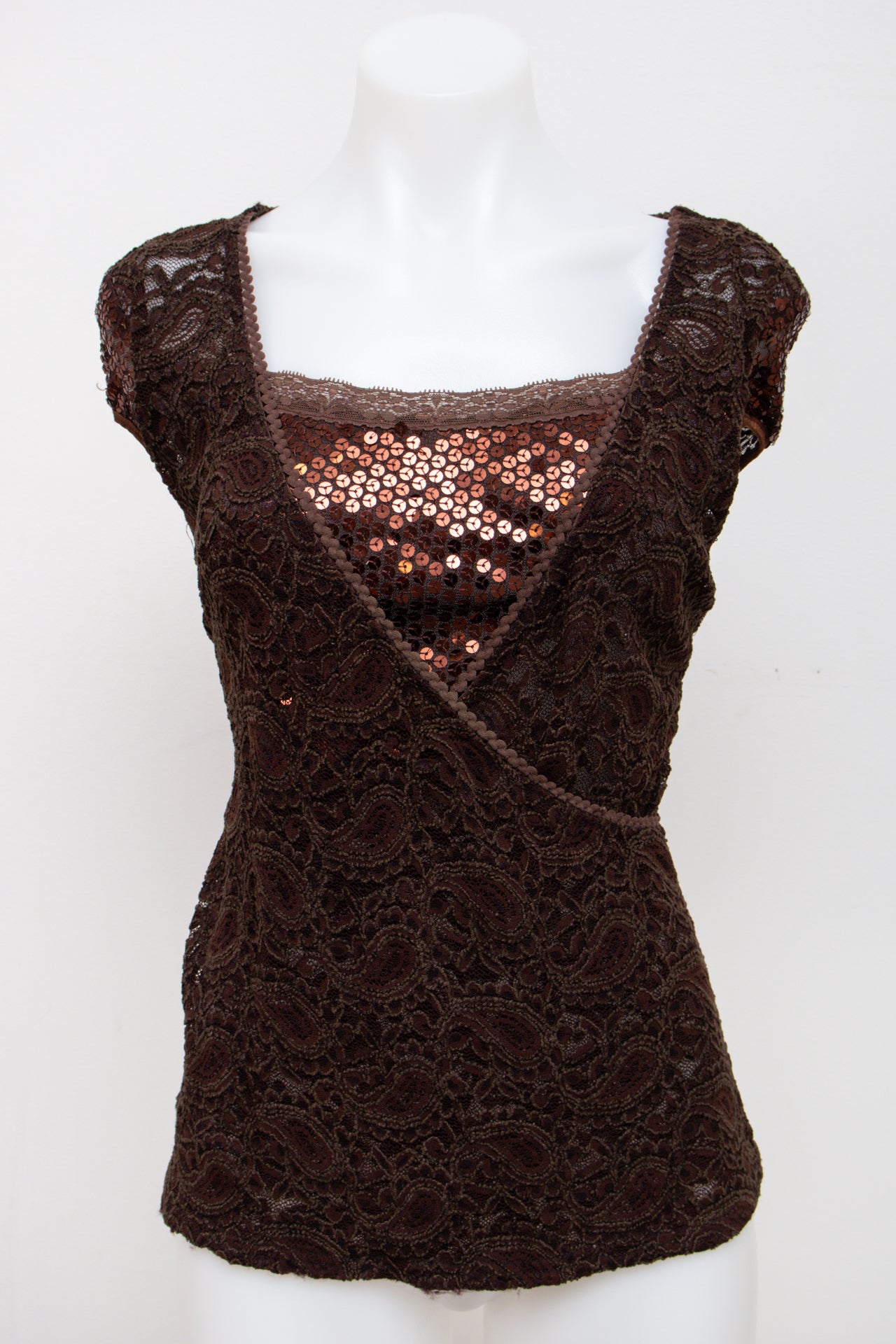 #46 Ax Paris Cami Top Brown | c. 194 | Size 10/12