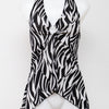 #41 Orange U.S.A Halter Top Black | c. 198 | Size 10