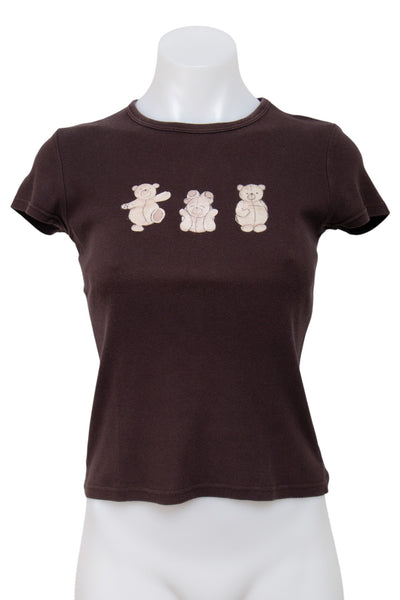#045 Cache Cache T-shirt Brown | c. 201 | Size 8