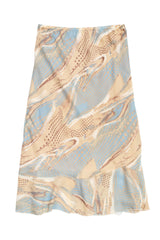 #101 Voir Collection Long Skirt Blue | c. 214 | Size 12